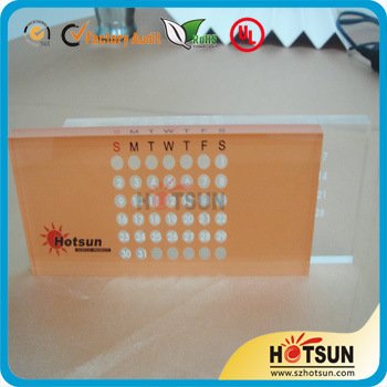 【【优质】亚克力厂家制作设计亚克力台历 有机玻璃万年历】价格,厂家,图片,亚克力/有机玻璃及制品,深圳市骄阳展示用品-