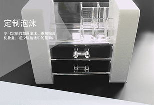 亚克力透明化妆品收纳盒 桌面梳妆台的整洁美学